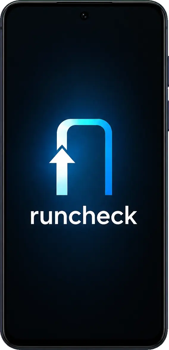 runcheck phone condition check app shown on a smartphone